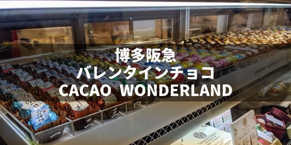 【2020年】博多阪急のCACAO WONDERLANDでバレンタインチョコレートを買ってきた話｜個人的おすすめも