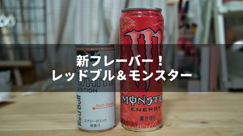 【2020年3月3日同時発売】レッドブルとモンスターエナジーの新フレーバーを飲んでみた