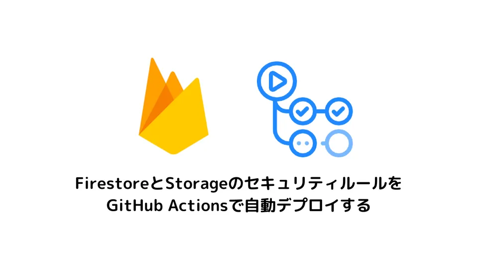 FirestoreとStorageのセキュリティルールをGitHub Actionsで自動デプロイする